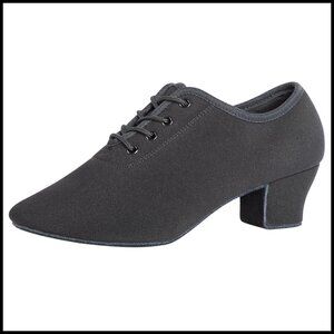Professional Latin Dance Shoes Lace Up Oxford Style Elegant Practice Performance